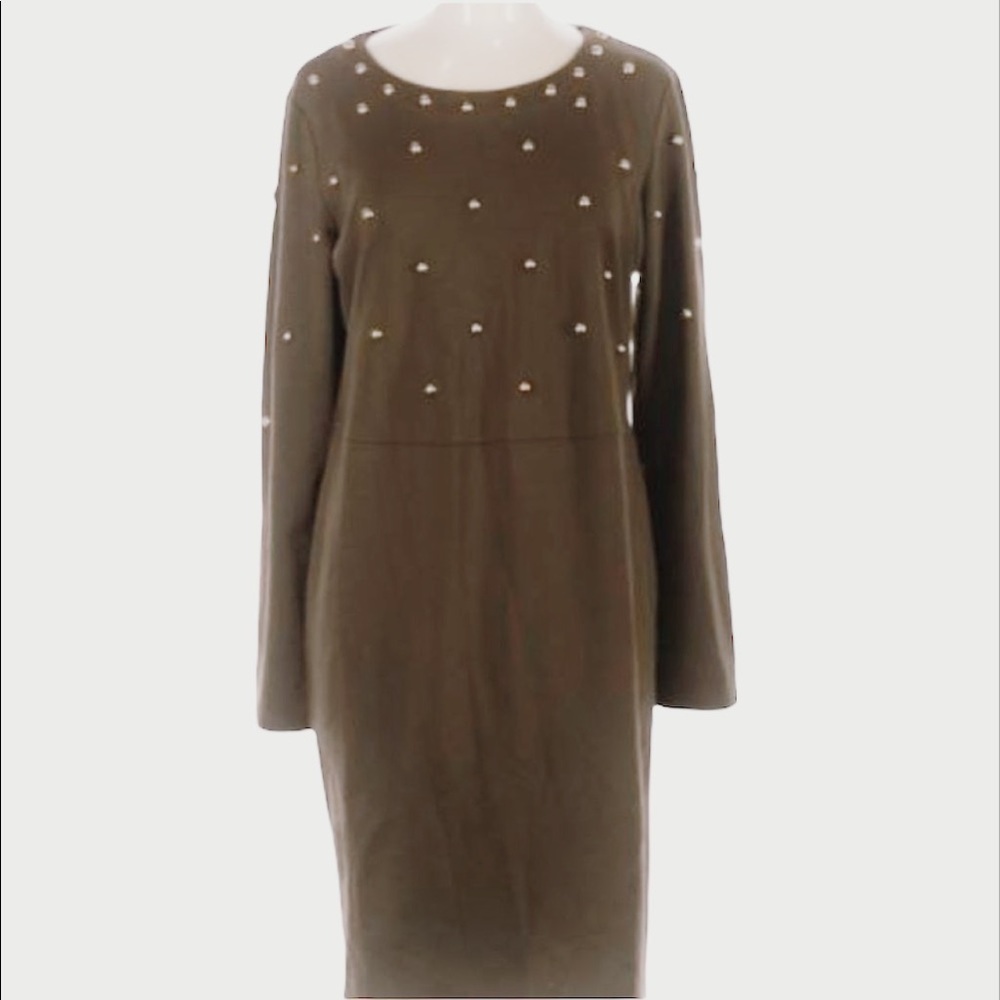Badgley Mischka Olive Embellished Dress